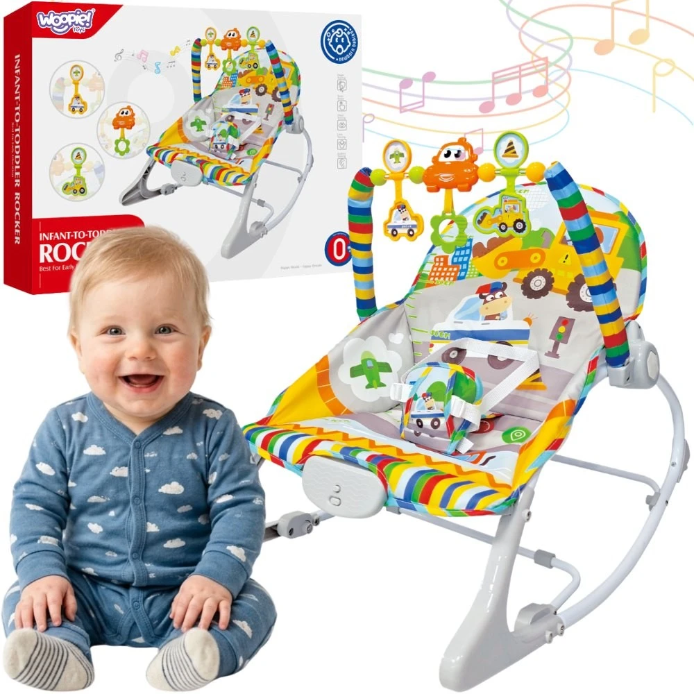 Woopie Baby WOOPY BABY interaktyvus šokinėjantis žaislas su vibracija ir arka