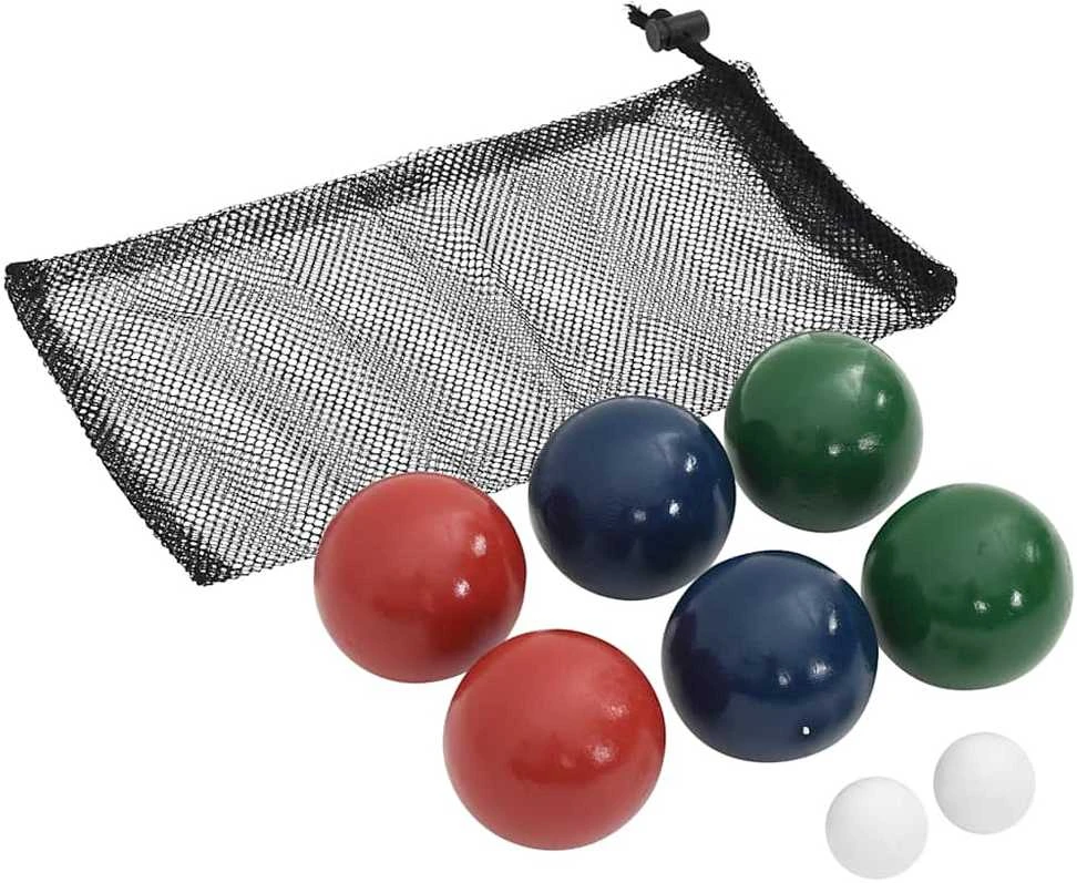 Žaidimo Bocce rinkinys su krepšiu, 8 dalių, pušies masyvas