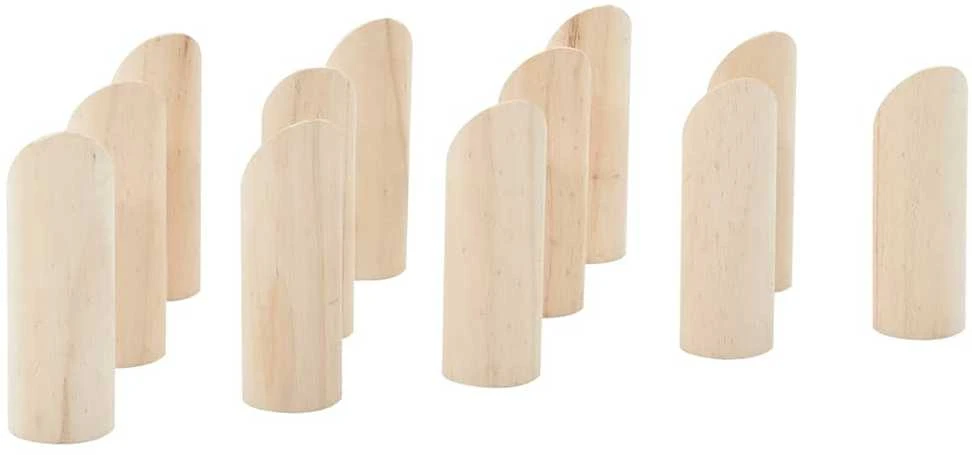 Žaidimo Number Kubb rinkinys su krepšiu, 13 dalių, pušis