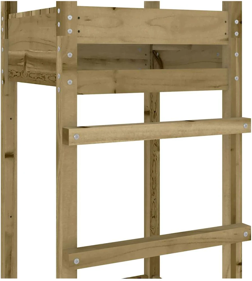 Žaidimų bokštas, 52,5x46,5x206,5cm, impregnuota pušies mediena