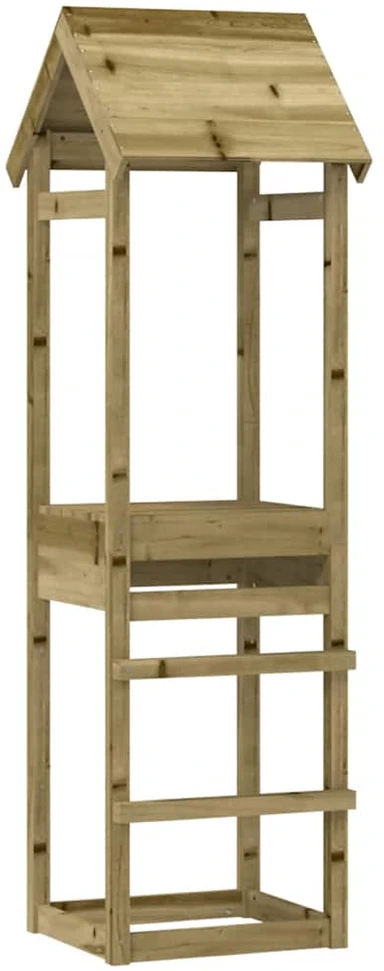 Žaidimų bokštas, 53x46,5x194cm, impregnuota pušies mediena
