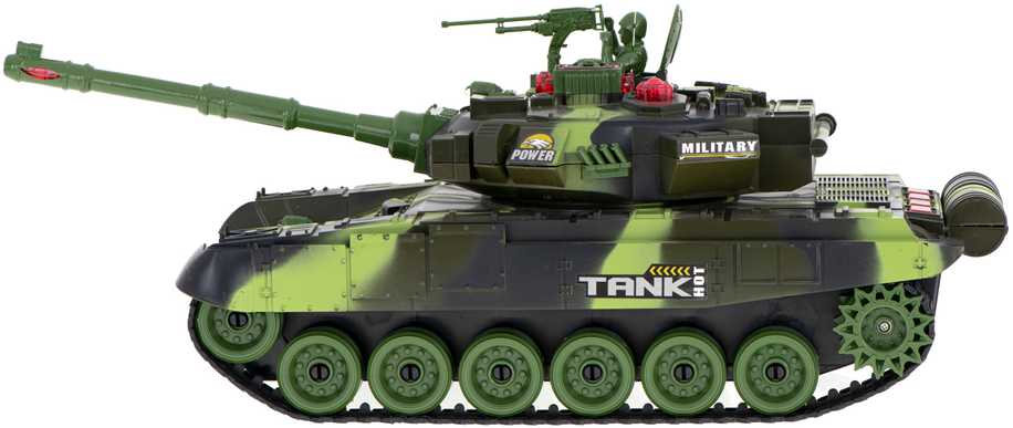 Ikonka RC karo tankas 9993 2,4 GHz miško kamufliažas