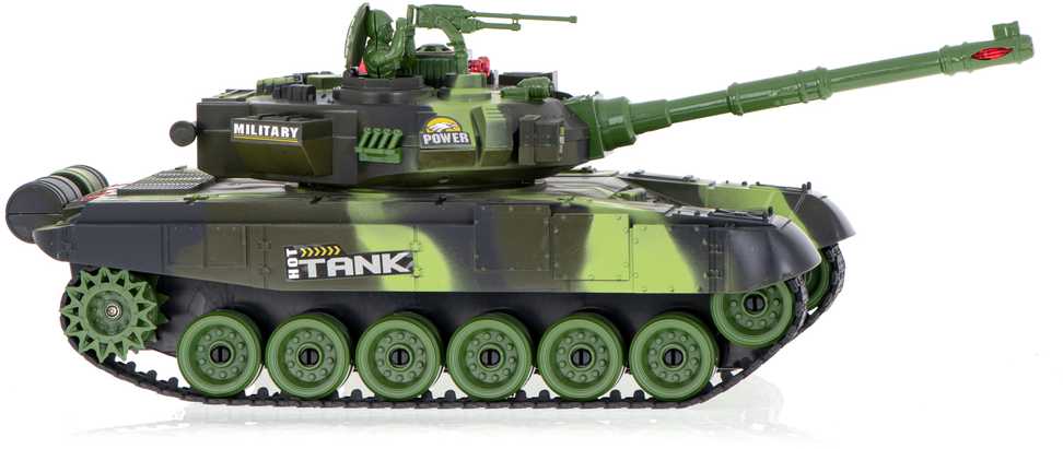 Ikonka RC karo tankas 9993 2,4 GHz miško kamufliažas