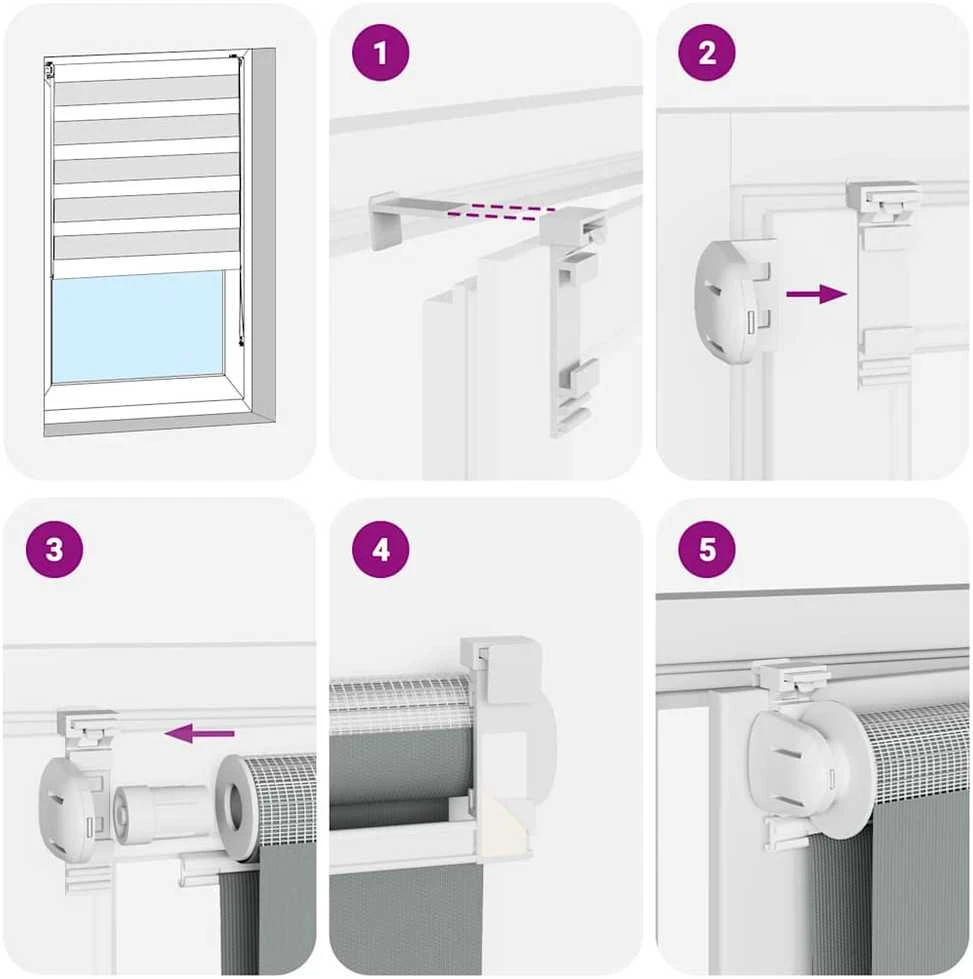 zebrinės žaliuzės 100x230 cm audinio plotis 95,9 cm poliesteris