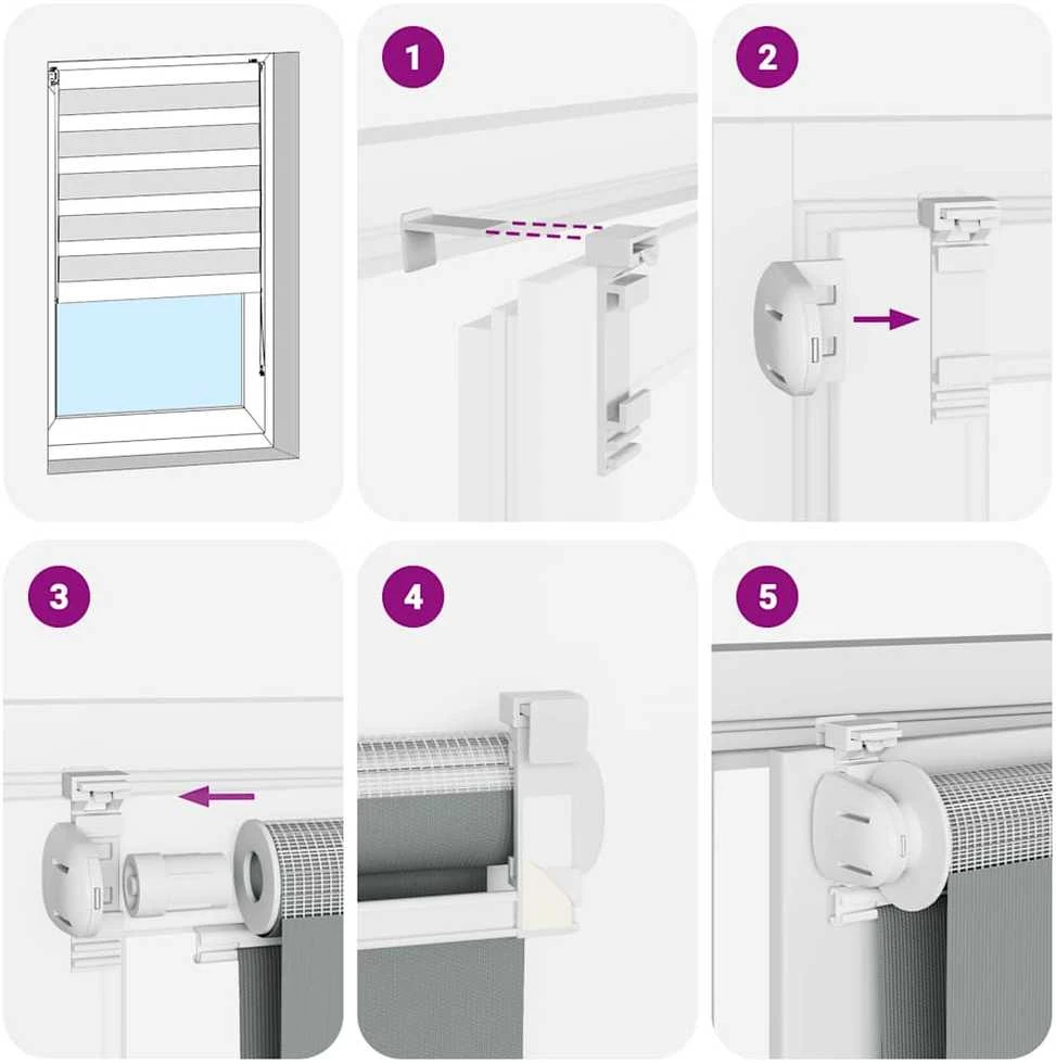 zebrinės žaliuzės 125x150 cm audinio plotis 120,9cm poliesteris