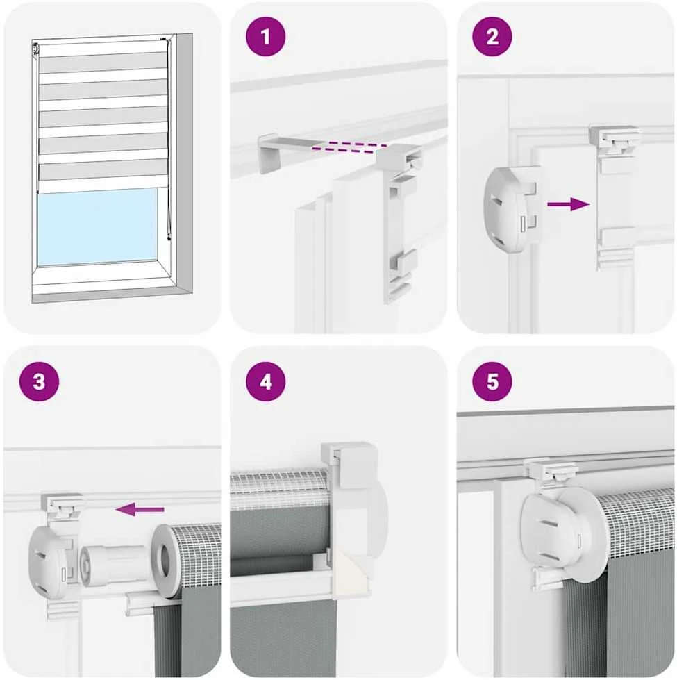 zebrinės žaliuzės 145x230 cm audinio plotis 140,9cm poliesteris