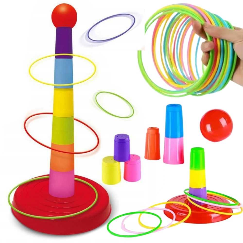 Woopie Įgūdžių Žaidimas Ring Toss Spalvų Kova