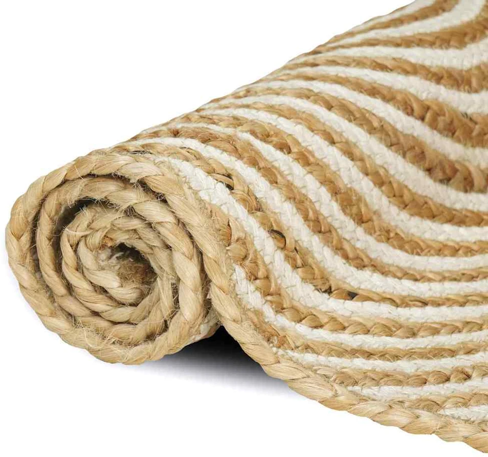 Kilimas Balta 240 x 240 cm Džiutas