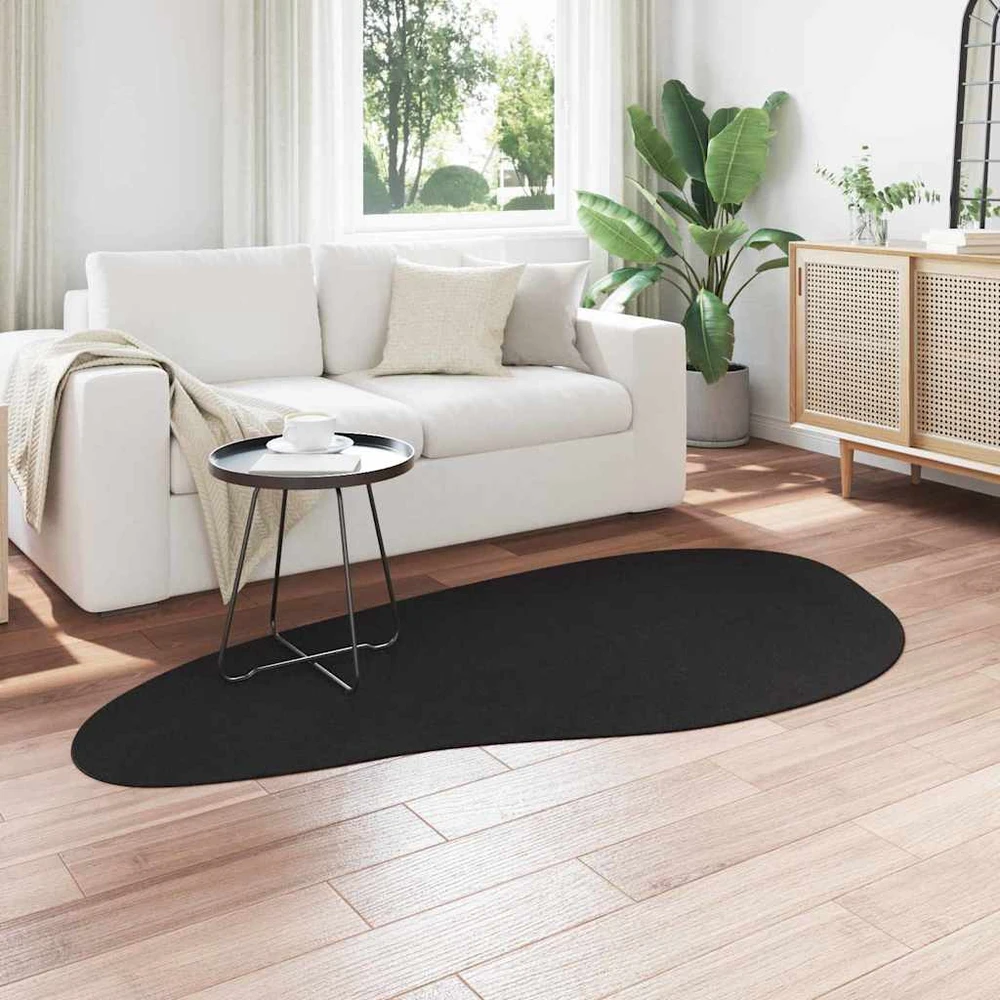 Kilimas HUARTE Juoda 100 x 200 cm Poliesteris