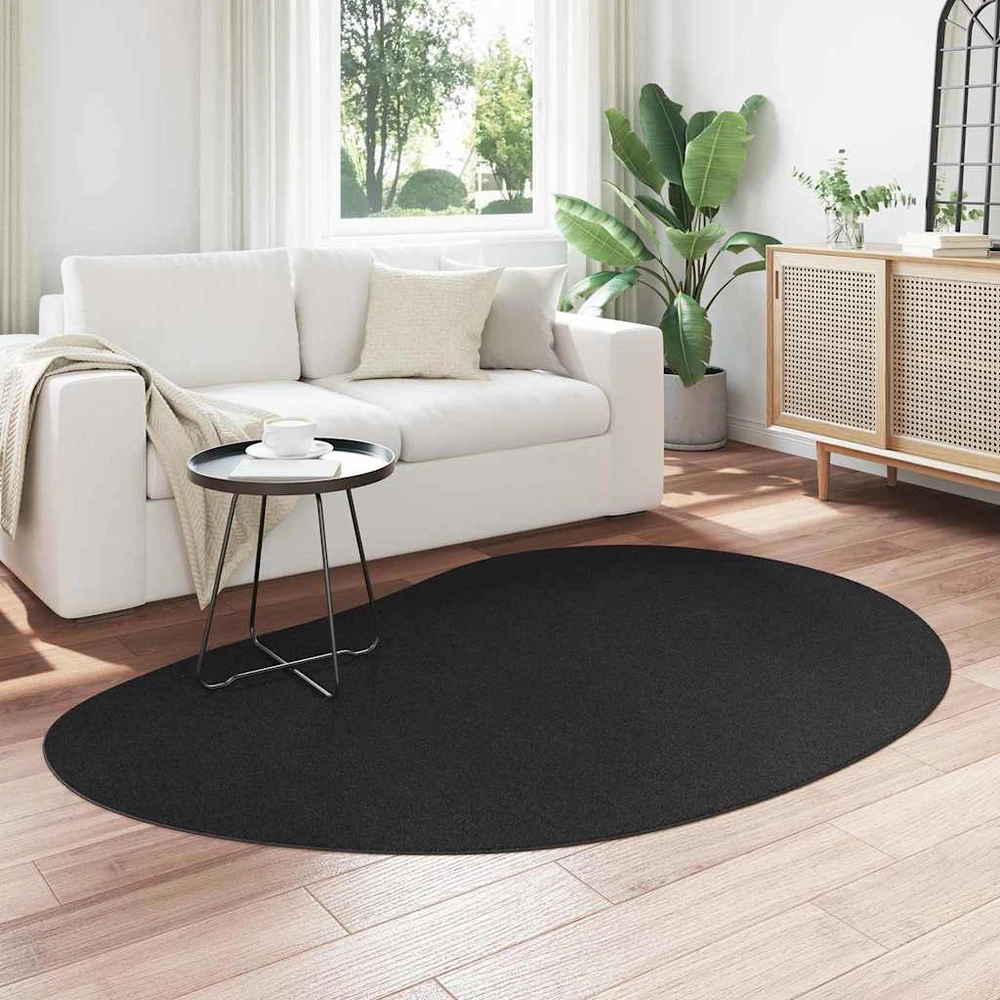 Kilimas HUARTE Juoda 140 x 200 cm Poliesteris