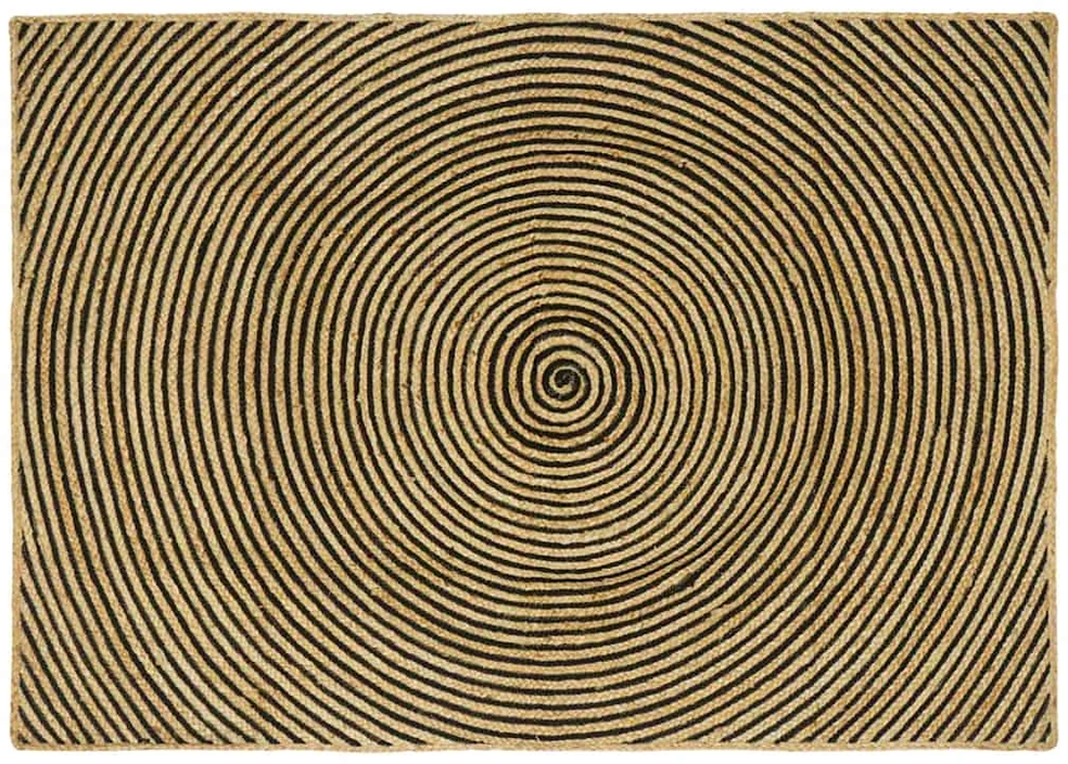 Kilimas Juoda 140 x 200 cm Džiutas