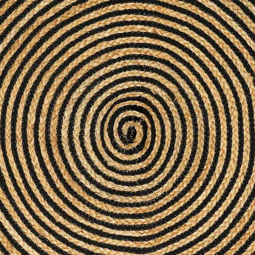 Kilimas Juoda 300 x 300 cm Džiutas