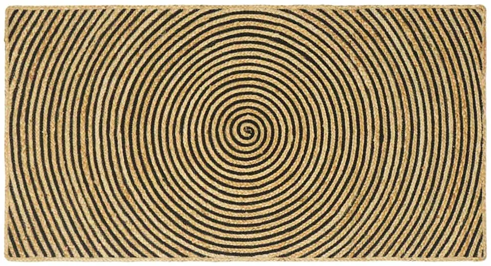 Kilimas Juoda 80 x 150 cm Džiutas