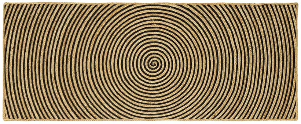 Kilimas Juoda 80 x 200 cm Džiutas