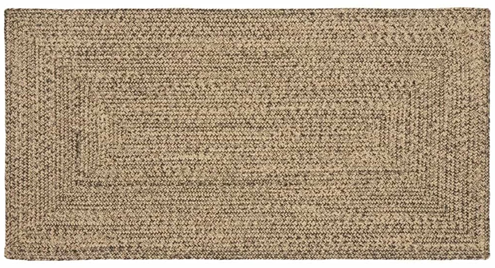 Kilimas Natūrali ir juoda 80 x 150 cm Džiutas