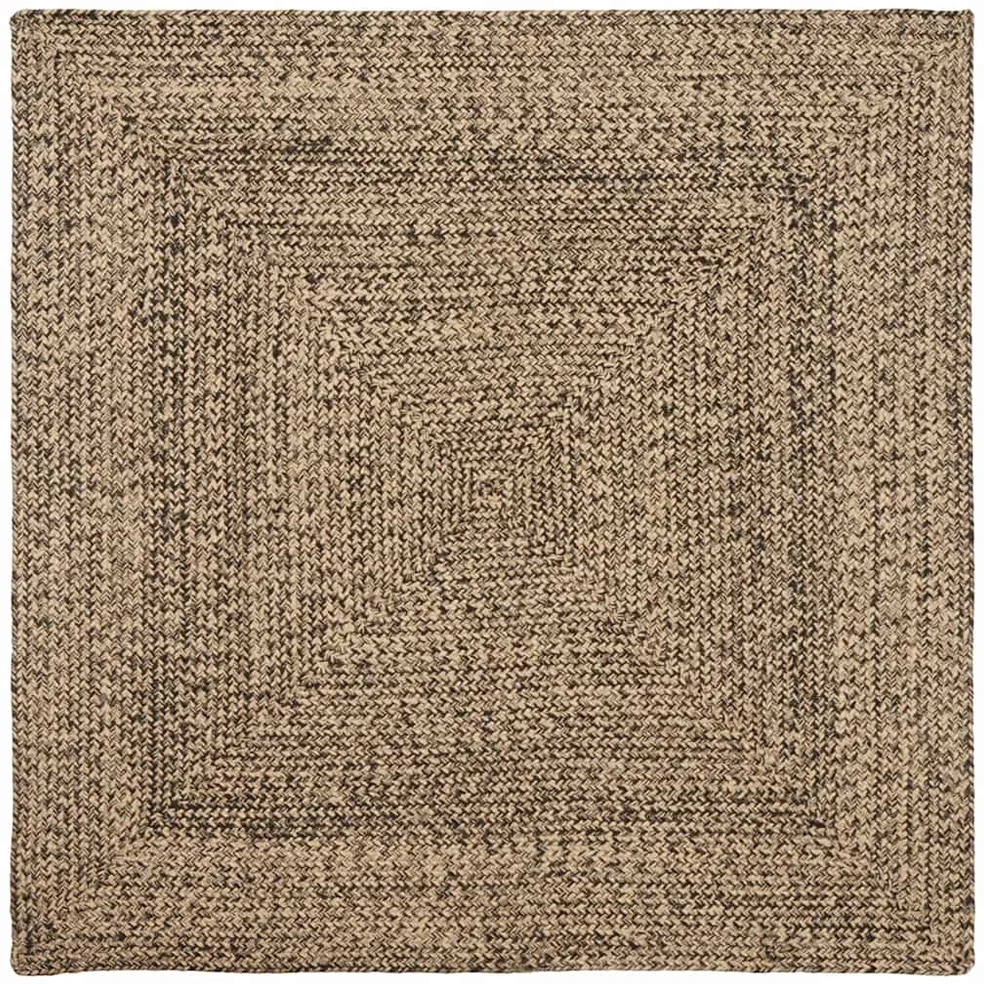 Kilimas Natūrali ir juoda 120 x 120 cm Džiutas