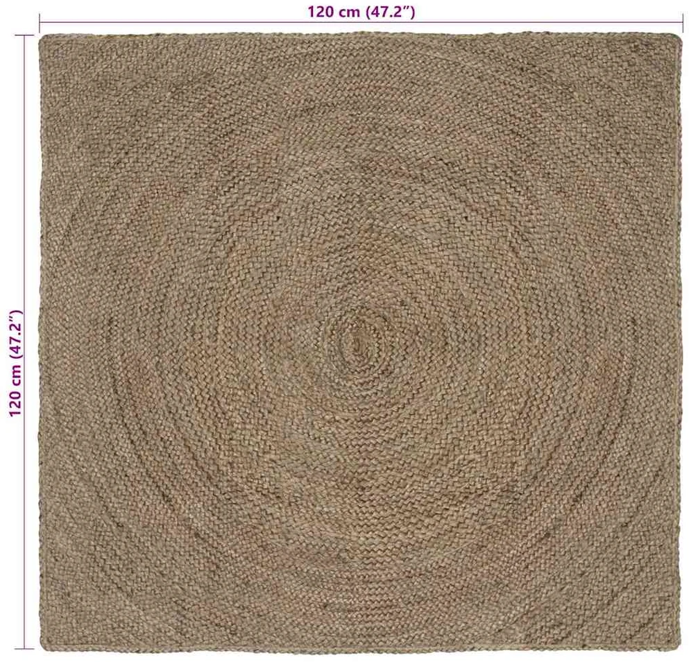Zoninės kiliminės dangos Pilka 120 x 120 cm Džiutas