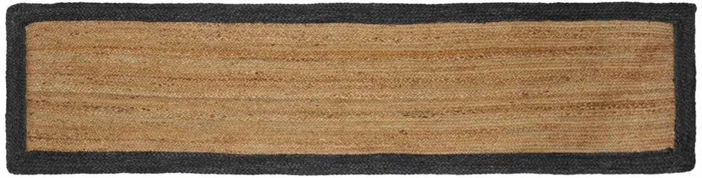 Kilimas Tamsiai pilka 60 x 250 cm Džiutas