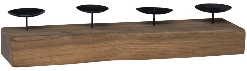 Žvakidė Natūrali 50 x 15 x 10 cm Tikmedžio medienos masyvas