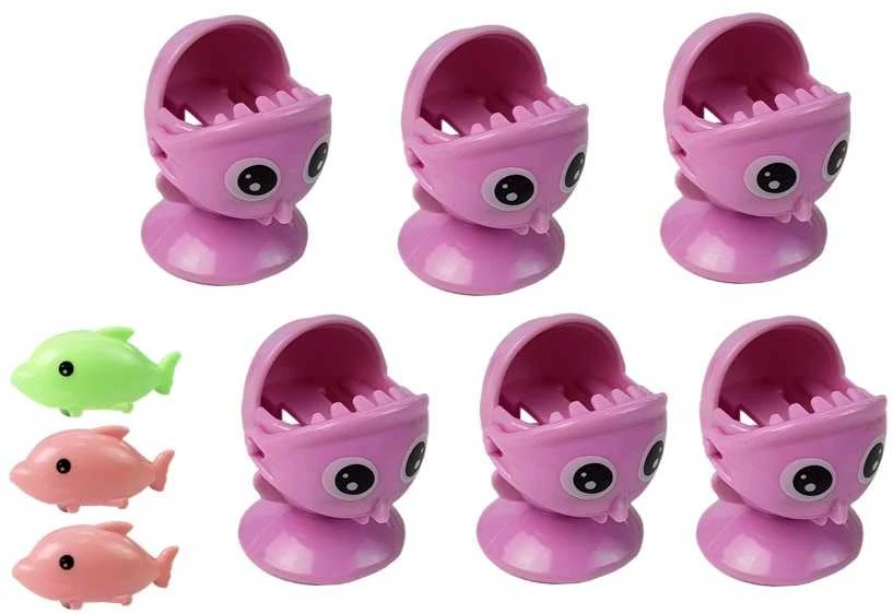 Lean Toys Šeimyninis žvejybinis žaidimas "Delfinų parkas", rožinis
