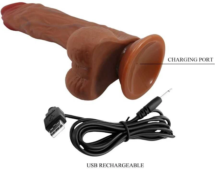 Baile Vibrators PRETTY LOVE - Calisto, TPR, 5 vibracijos funkcijos 5 sukimosi funkcijos 5 stūmimo nustatymai