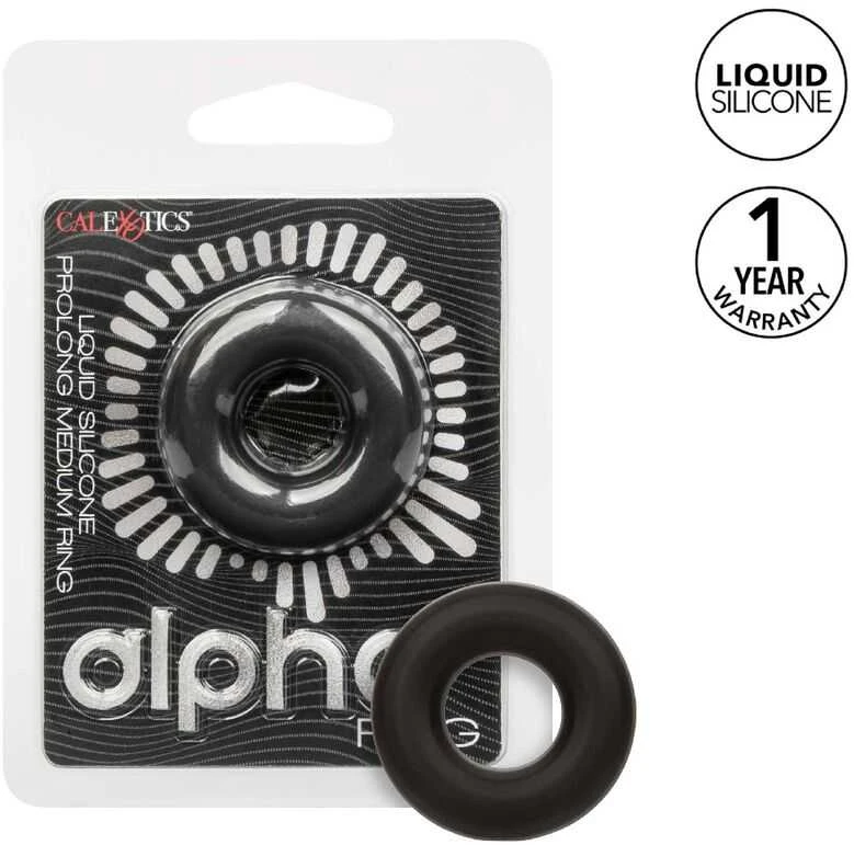 Calexotics Alpha Prolong Medium Ring Juodas