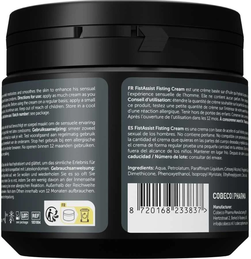 Cobeco Fist Assist CREAM Fist Assist Fisting Kreminis 500ml