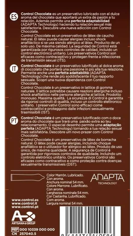 Condom Control Chocolate Flavour prezervatyvai 12 vnt