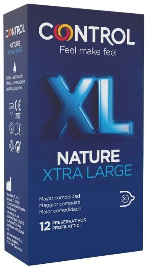 Control Nature Xl prezervatyvai 12 vnt