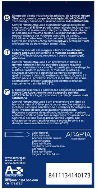 Condom Control Xtra Lube prezervatyvai 12 vnt