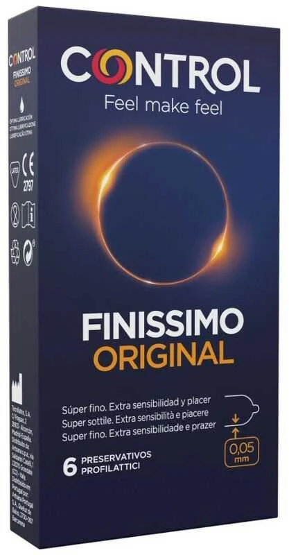 Control Finissimo 6 prezervatyvai
