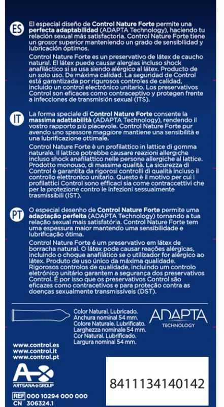 Control Nature Forte Condoms prezervatyvai 12 vnt