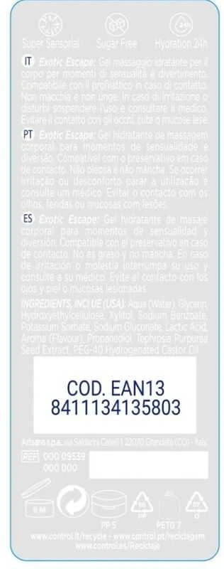 "Control Exotic Escape" masažo gelis 200ml