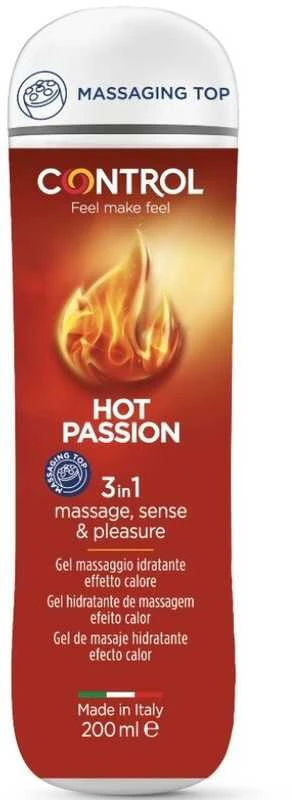 CONTROL Kontrolinis gelis 3 viename „Hot Passion“ 200 ml