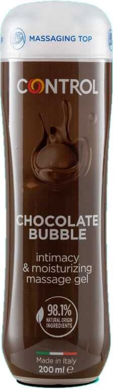 Control Chocolate Bubble Gel Massage masažo gelis- lubrikantas 200ml
