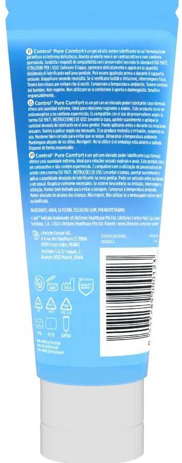 Control Lubes CONTROL - PURE COMFORT INTENSE HYDRATION LUBRICANT 80 ML