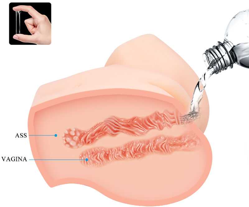LYBAILE Crazy Bull Dual vagina ir asilo kūnas