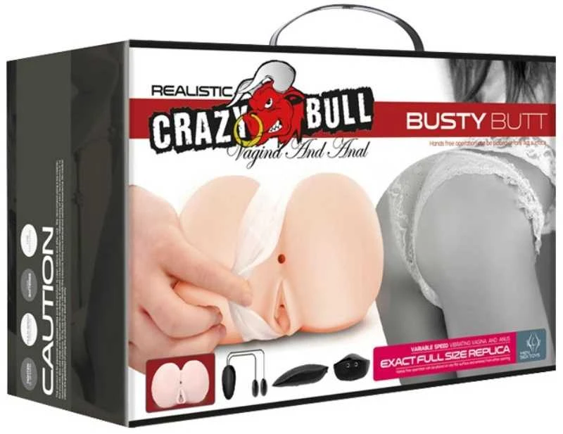 LYBAILE Crazy Bull Vaginos ir analinio dydžio krūtinę skiriantis masturbatorius