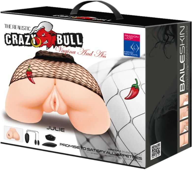 LYBAILE Crazy Bull Julie Vagina ir Anus Masturbator