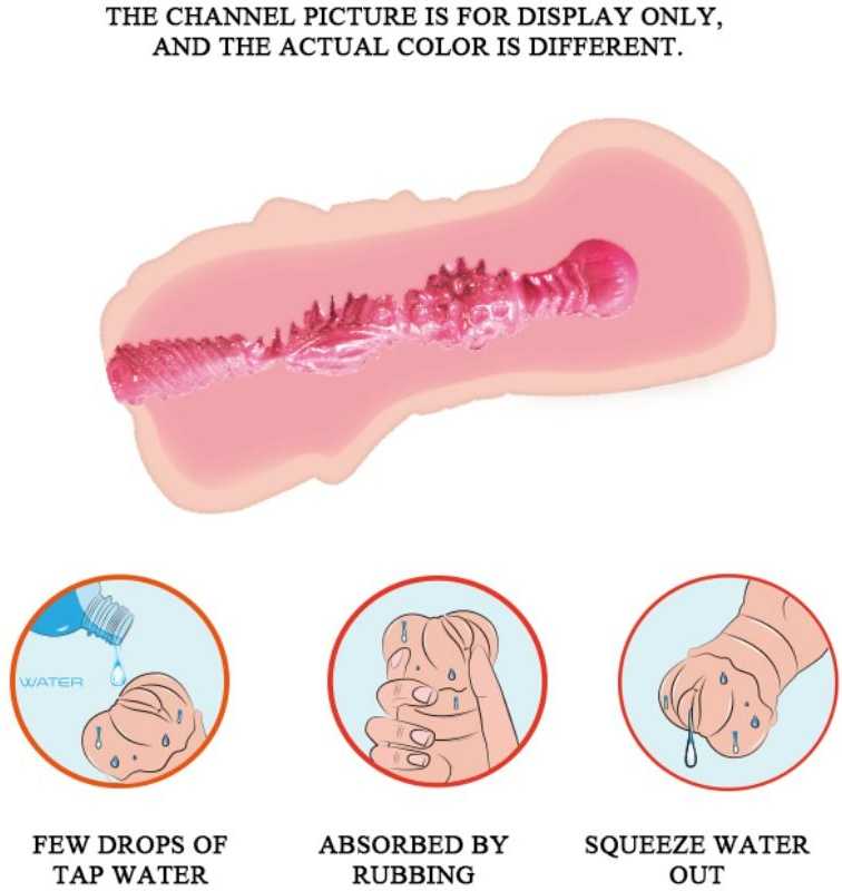 CRAZY BULL - Realistic Vagina Masturbator, Vibration Vanduo lubricant, 3 AAA batteries