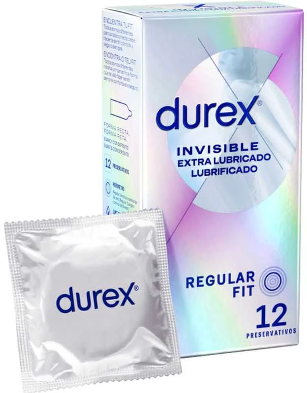 Durex Invisible Extra Thin prezervatyvai 12 vnt