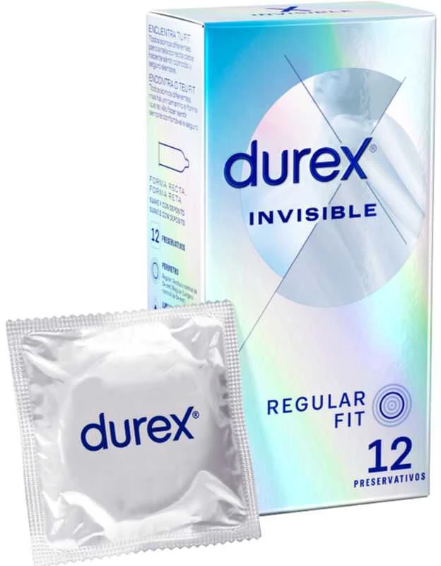 "Durex Invisible Extra Thin" prezervatyvai 12 vienetų