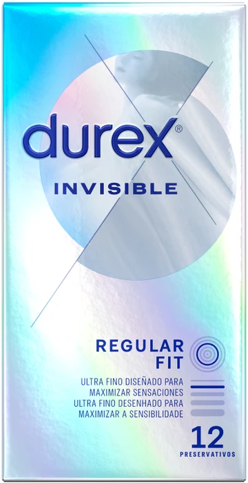 "Durex Invisible Extra Thin" prezervatyvai 12 vienetų