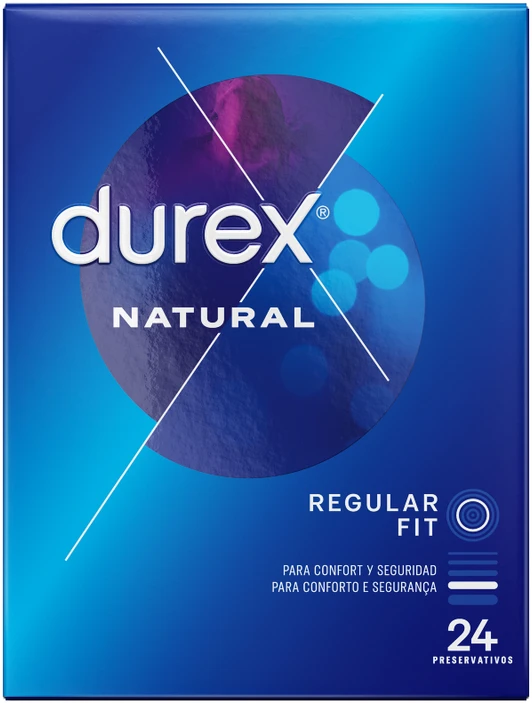 "Durex Natural Plus" natūralios gumos latekso 24 prezervatyvai