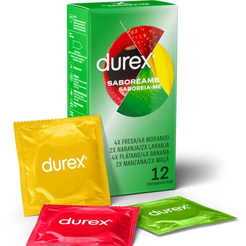 Prezervatyvai Durex Taste Me 12U