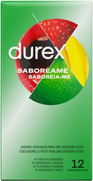 Prezervatyvai Durex Taste Me 12U