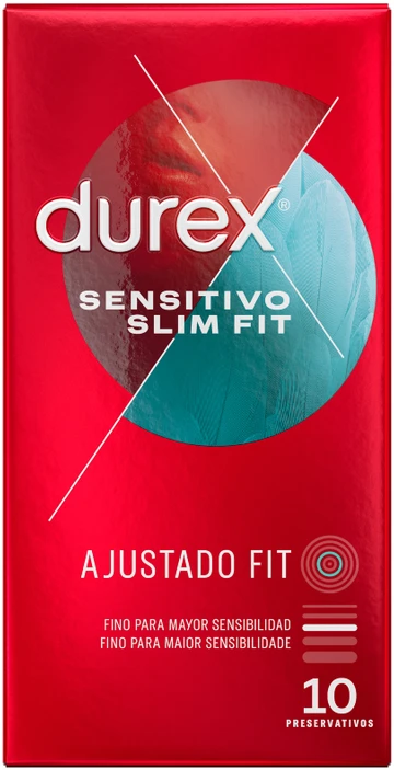 Durex Sensitive Slim Fit 10 vienetų