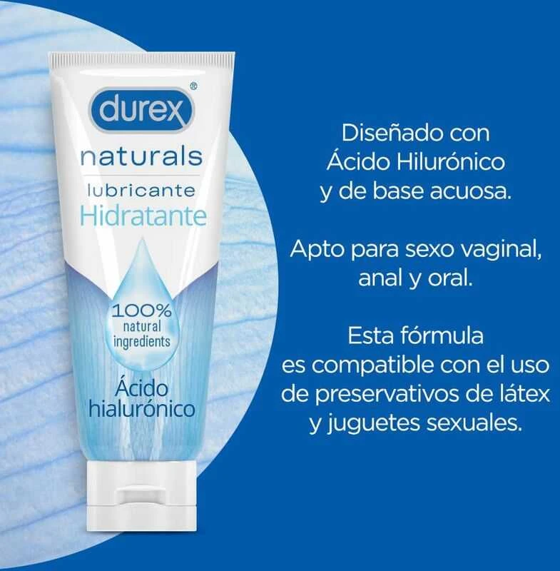"Durex Naturals" drėkinamasis hialurono rūgšties intymusis gelis 100ml