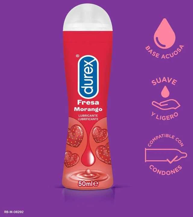 „Durex Play Sweet Strawberry“ lubrikantai 50 vnt.