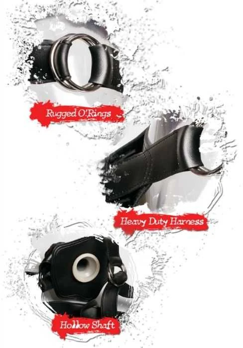 Pipedream FFE tuščiaviduris 12 dirželis prisegamas šviestuvas